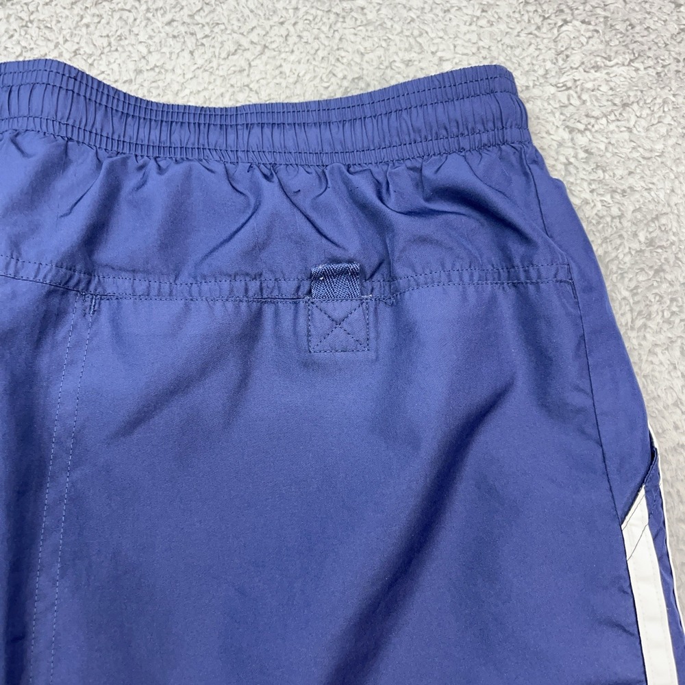 Adidas Track Pants Mens XL Vintage Y2K Baggy Streetwear Mesh Lined Blue Zip Legs - Picture 11 of 12